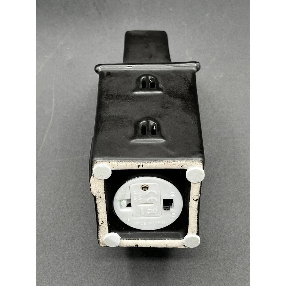 Black Ceramic‎ Light Up Haunted House Tabletop Decor Purple Light Halloween 5.5